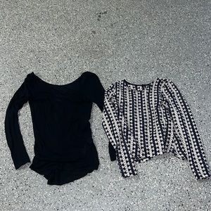 Two size S Zara top
